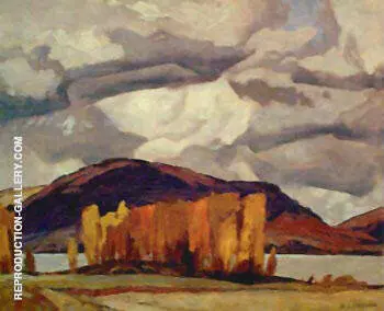 Kamaniskeg Lake Autumn By A J Casson