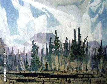 Morning Mist B by A J Casson | Oil Painting Reproduction