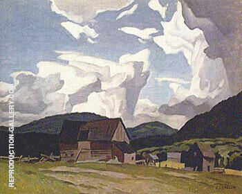 Northern Farm by A J Casson | Oil Painting Reproduction