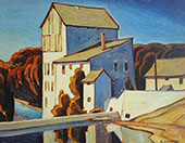 Old Mill Elora By A J Casson