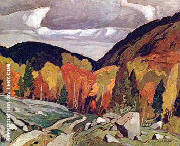 Road at Yantha Lake By A J Casson