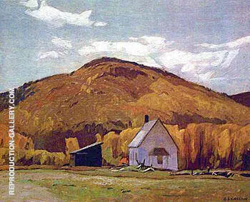 School House at Halfway Lake By A J Casson