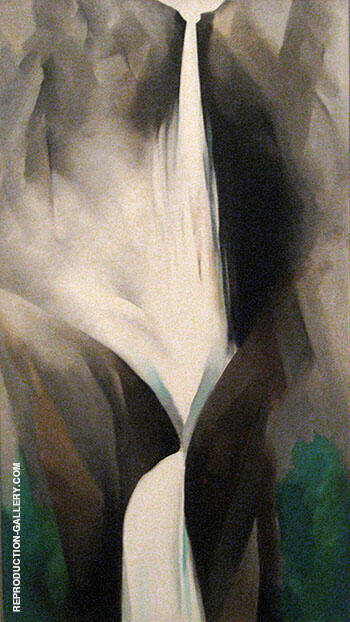 Waterfall 1951 by Georgia O'Keeffe | Oil Painting Reproduction