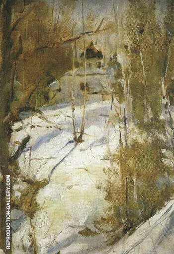 Winter in Abramtsevo The Church 1886 By Valentin Serov