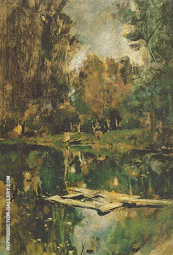 Pond in Abramtsevo 1886 By Valentin Serov