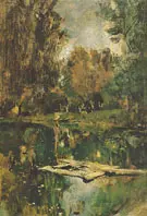 Pond in Abramtsevo 1886 By Valentin Serov