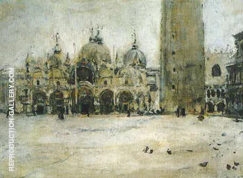 St Mark Square in Venice 1887 By Valentin Serov