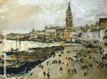 Riva degli Schiavoni in Venice 1887 | Oil Painting Reproduction