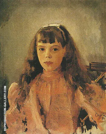 Portrait of Grand Duchess Olga Alexandrovna 1893 By Valentin Serov