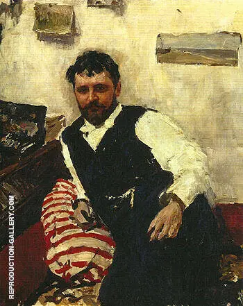 Portrait of Konstantin Kororin 1891 By Valentin Serov