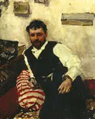 Portrait of Konstantin Kororin 1891 By Valentin Serov