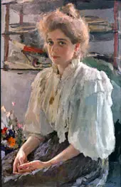 Portrait of Maria lvova 1895 By Valentin Serov