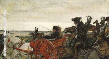 Catherine II Setting out to Hunt with Falcons 1902 By Valentin Serov