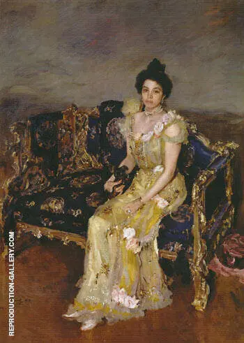 Portrait of Sophia Botkina 1899 By Valentin Serov
