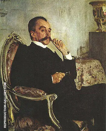Portrait of Prince Viadimir Mikhailovicn Golitsyn 1906 By Valentin Serov