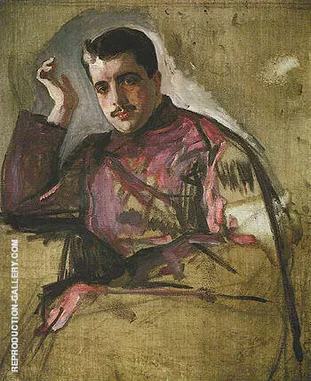 Portrait of Sergei Diaghilev 1904 By Valentin Serov