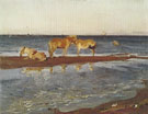 Horses on a Shore 1905 By Valentin Serov
