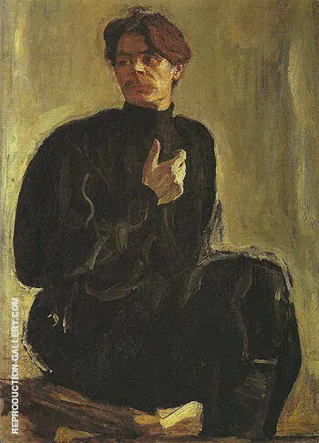 Portrait of the Writer Maxim Gorky 1905 By Valentin Serov