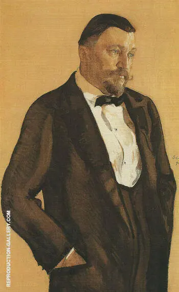 Portrait of Alexei Morozov 1909 By Valentin Serov