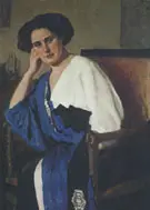 Portrait of Yelena Balina 1911 By Valentin Serov