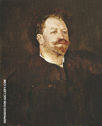 Portrait of Italian Singer Francesco Tamagno c1891 | Oil Painting Reproduction