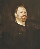 Portrait of Italian Singer Francesco Tamagno c1891 By Valentin Serov