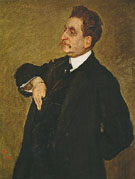 Portrait of Vladimir Osipovich Girshman 1911 By Valentin Serov