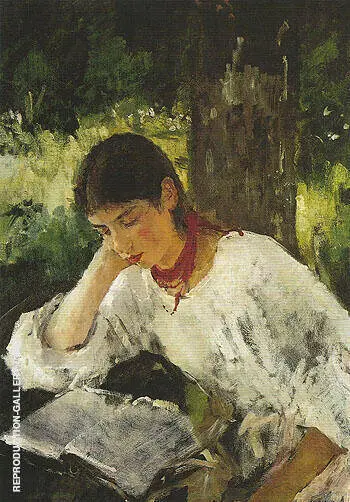 Portrait of Adelaida Simonorich 1889 By Valentin Serov
