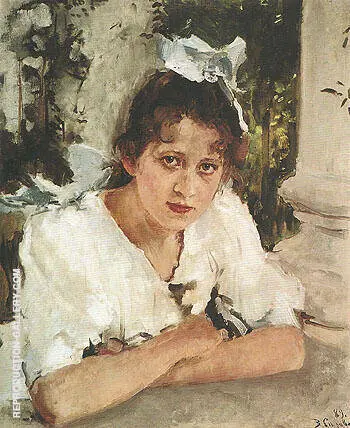 Portrait of Prakovya Mamontova 1889 By Valentin Serov