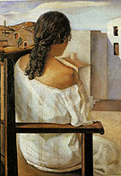 Seated Girl from the Back by Salvador Dali 1925 By Salvador Dali