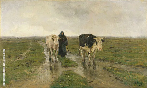 Changing Pasture c1880 By Anton Mauve