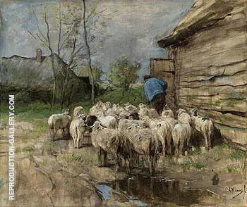 Entering the Fold c1885 By Anton Mauve