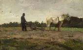 Plowing c1885 By Anton Mauve
