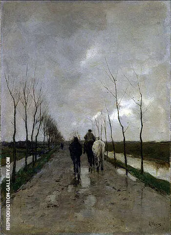 A Dutch Road c1880 By Anton Mauve