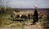 Shepherdess By Anton Mauve