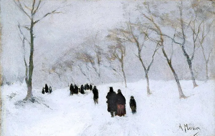 Snow Storm c1878 By Anton Mauve