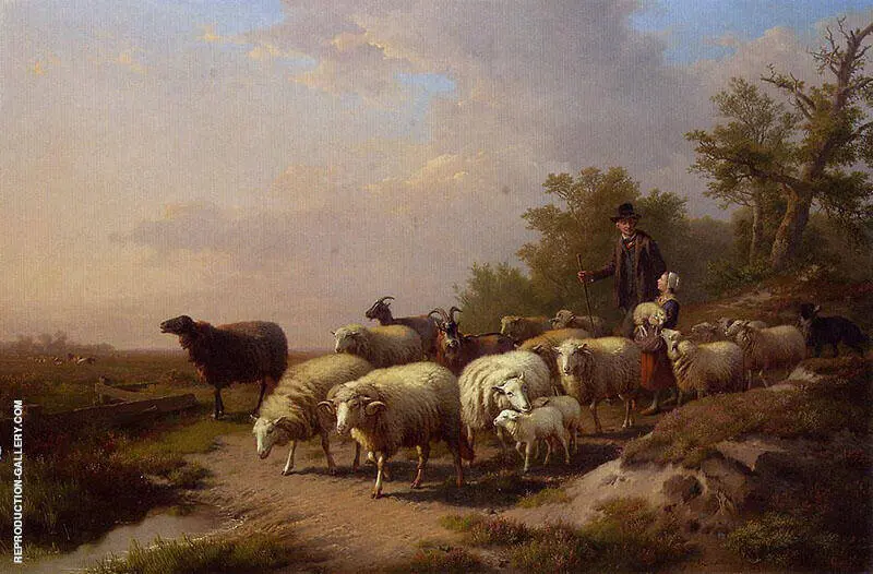 Tending the Flock 1872 By Anton Mauve