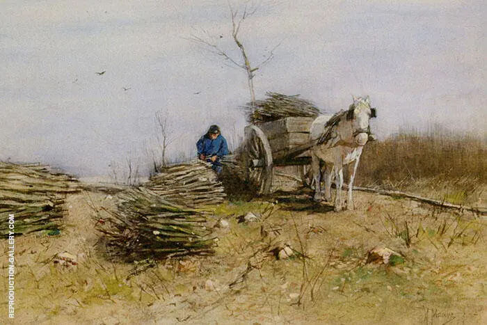 The Wood Gatherer By Anton Mauve