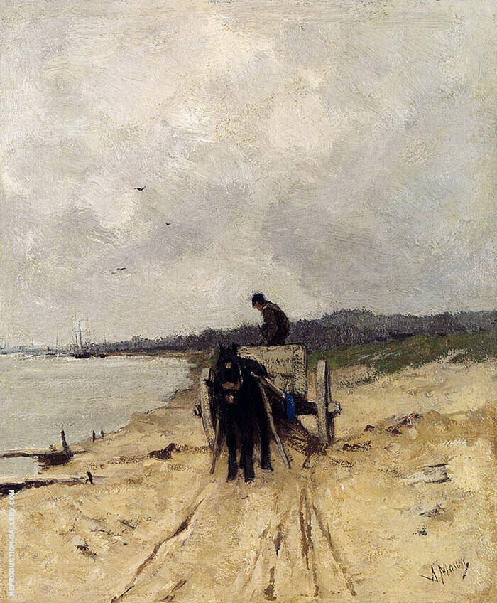 The Sand Cart by Anton Mauve | Oil Painting Reproduction