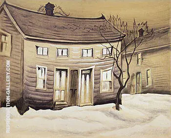 Cat Eyed House 1918 By Charles Burchfield
