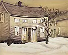 Cat Eyed House 1918 By Charles Burchfield
