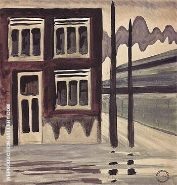 Corner House 1920 by Charles Burchfield | Oil Painting Reproduction