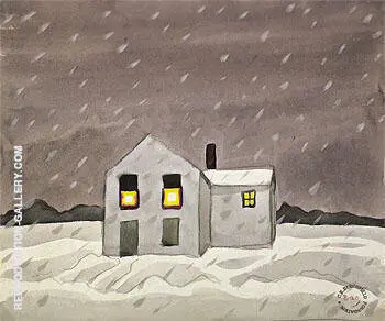 It's Snowing 1920 By Charles Burchfield