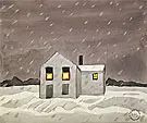 It's Snowing 1920 By Charles Burchfield