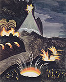 Star and Fires By Charles Burchfield