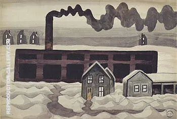 Factory and Houses 1920 By Charles Burchfield