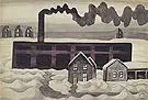 Factory and Houses 1920 By Charles Burchfield