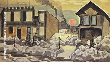 Red Sun 1920 By Charles Burchfield