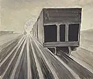 Passing Trains 1920 By Charles Burchfield