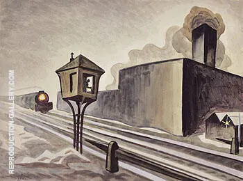 Gates Down 1920 By Charles Burchfield